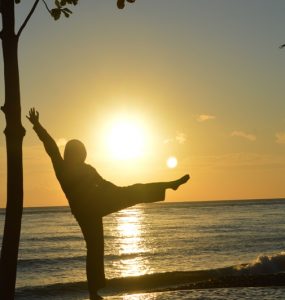 Yoga in Volcano Beach