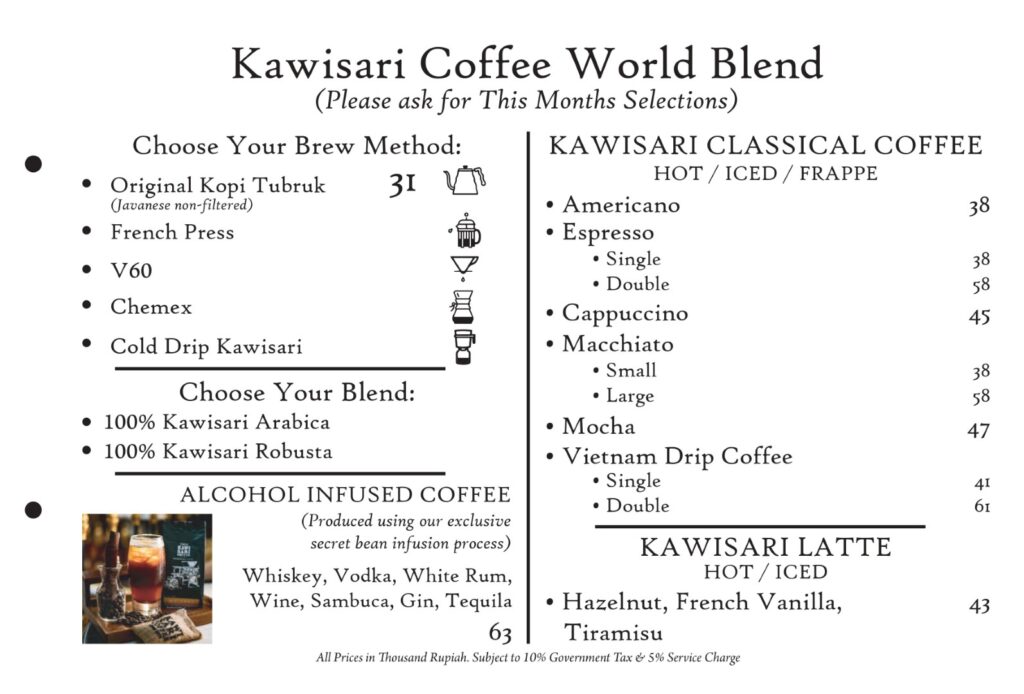 Kawisari cafe & eatery reviews