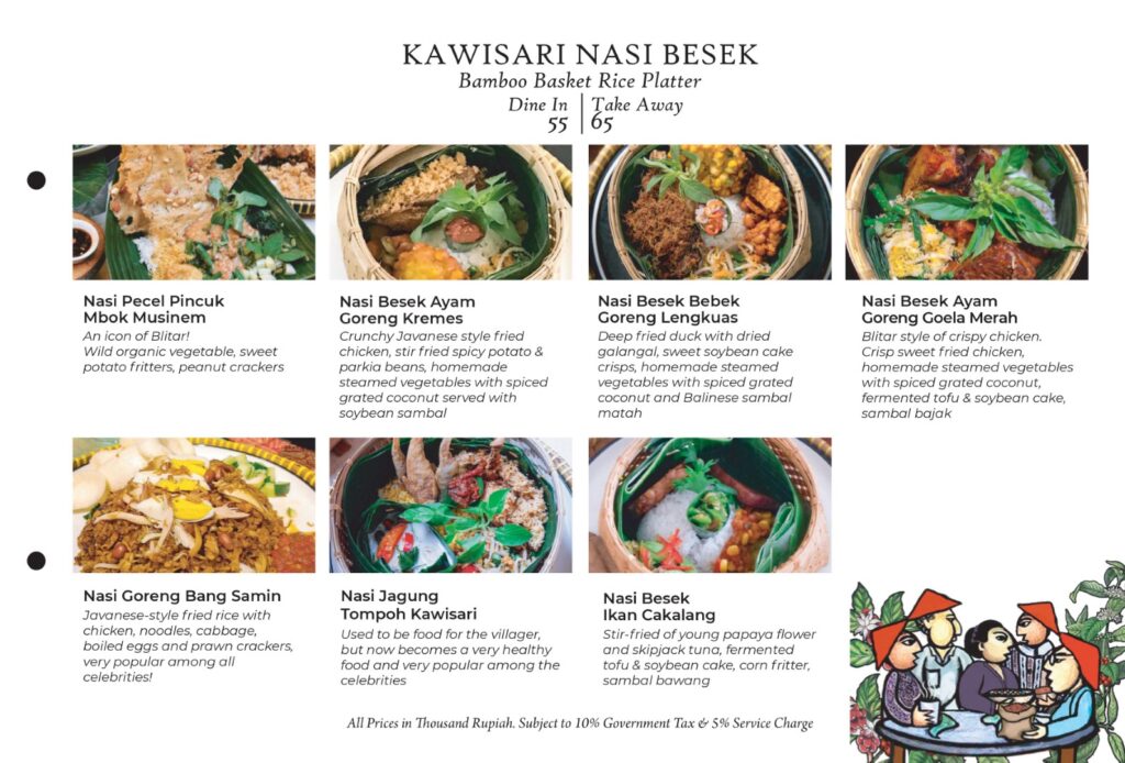 Menu Kawisari