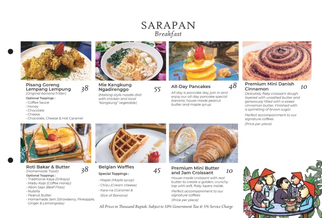 Menu Kawisari