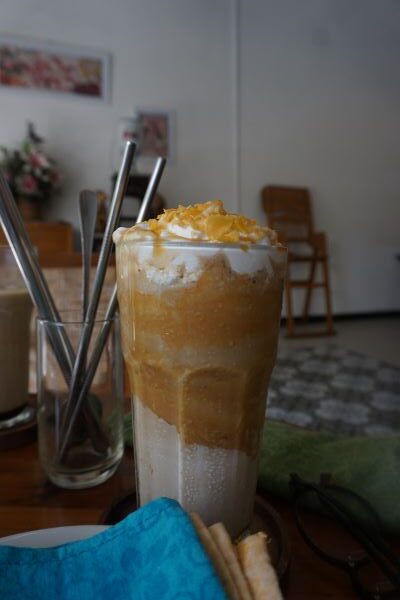 Hazelnut latte Cafe Muntilan, Review Cafe Muntilan