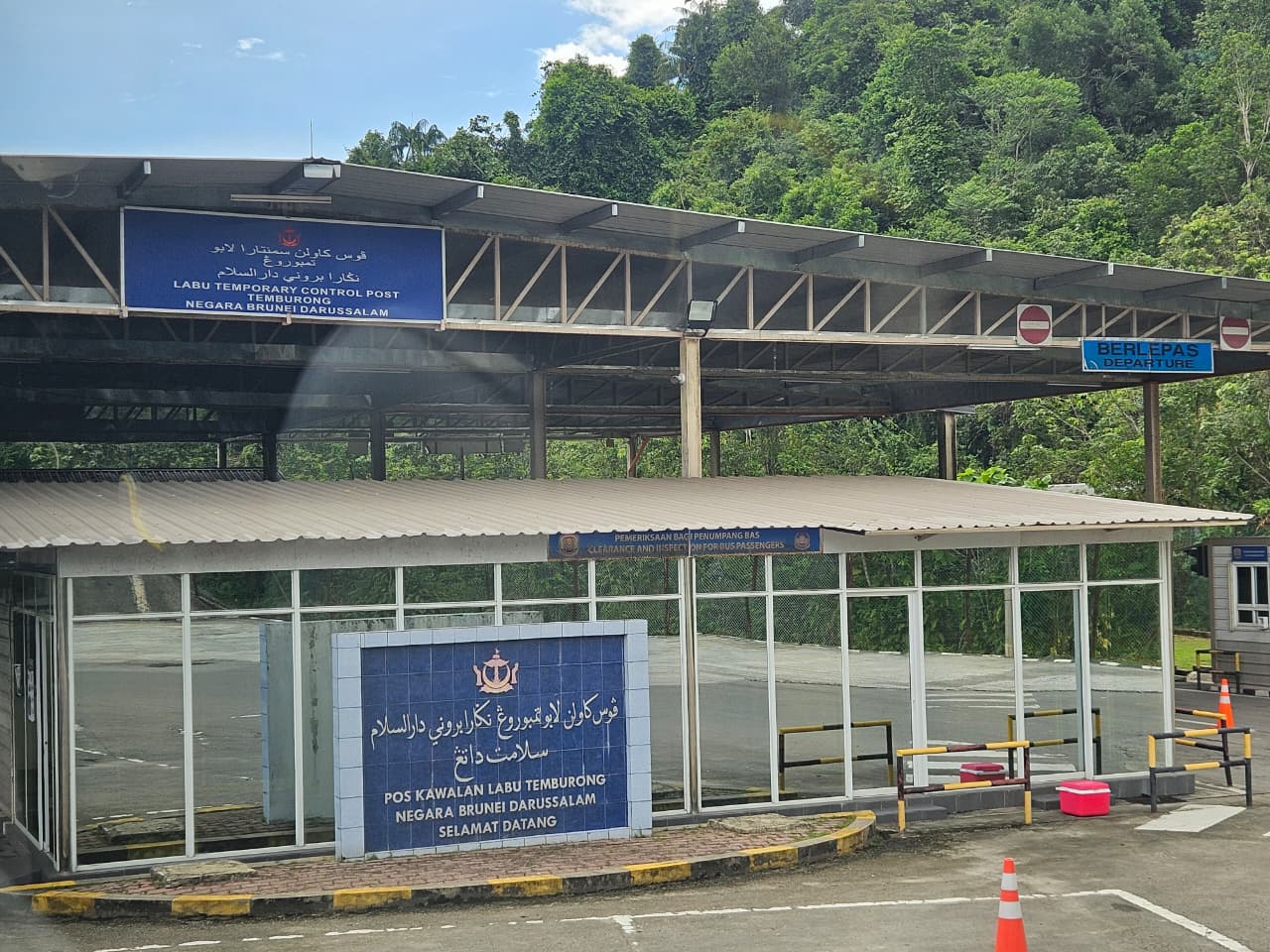 Pos Imigrasi Labu, Brunei, overland malaysia brunei